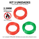 Kit 3 Cabo Eletrico Flexivel