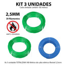 Kit 3 Cabo Eletrico Flexivel