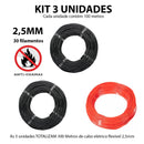Kit 3 Cabo Eletrico Flexivel