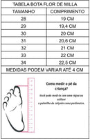 Bota Coturno Flor Di Mila Preta Fashion
