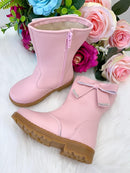 Bota Coturno Ortobaby Lorena Rosa Bebe