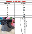 Bota Coturno Ortobaby Lorena Rosa Bebe