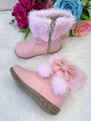 Bota/Coturno Flor di Mila Zoe Rosa Bebe
