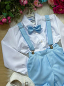 Conjunto Kanga Social Gustavo Suspensorio Azul Bebe