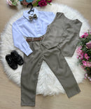 Conjunto Miss Cherry Social Leonardo Colete Verde Militar