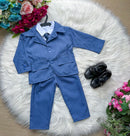 Conjunto Miss Cherry Social Terno Gael Azul
