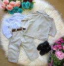 Conjunto Miss Cherry Social Gabriel Terno - Blaizer Cinza Claro