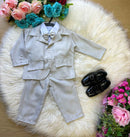 Conjunto Miss Cherry Social Gabriel Terno - Blaizer Cinza Claro