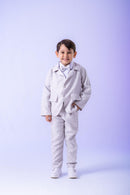 Conjunto Miss Cherry Social Gabriel Terno - Blaizer Cinza Claro