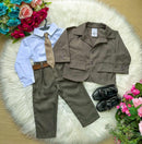 Conjunto Miss Cherry Social Terno Gael Verde Militar