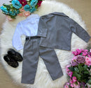 Conjunto Miss Cherry Social Gabriel Terno - Blaizer Cinza