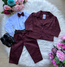 Conjunto Miss Cherry Social Gabriel Terno - Blaizer Marsala