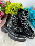 Coturno - Bota Doce Pe Laila Preto