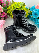 Coturno - Bota Doce Pe Laila Preto
