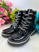 Coturno - Bota Doce Pe Laila Preto