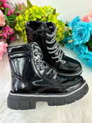 Coturno - Bota Doce Pe Laila Preto