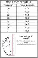 Coturno - Bota Doce Pe Lili Dourada