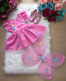 Romper/Vestido Princesa Belli Jardim Encantado Rosa
