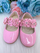 Sapatilha Bruninha Flores Rosa