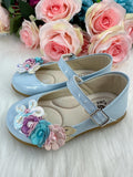 Sapatilha Doce Pe Juju Jardim Encantado Azul Bebe