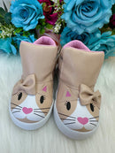 Tênis Bota Encanto de Criança Gatinha/Gata Rose-Nude Fashion