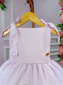 Vestido Banana Club Amelia Xadrez Rosa Bebe