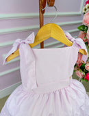 Vestido Banana Club Amelia Xadrez Rosa Bebe