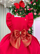 Vestido Blogueirinha Natali Vermelho - Natal