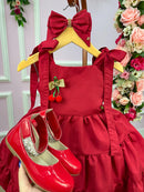 Vestido Blogueirinha Vermelho Cerejinha
