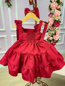 Vestido Blogueirinha Vermelho Cerejinha