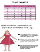 Vestido Enjoy Longo Laura Rosa Bebê Rendado