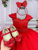Vestido Giovanella/Giovanela Longo Valentina Vermelho