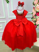 Vestido Giovanella/Giovanela Longo Valentina Vermelho