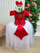 Vestido Enjoy Longo Mari Peito Vermelho