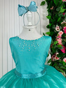 Vestido Enjoy Longo Regata Verde Tiffany