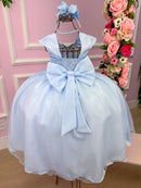 Vestido Giovanella/Giovanela Longo Valentina Azul Bebe