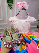 Vestido Infantil Temáticos da Gigi Peito Perolas Bolofofos - Bolo Fofos Rosa