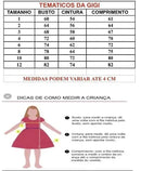 Vestido Infantil Temáticos da Gigi Peito Perolas Bolofofos - Bolo Fofos Rosa