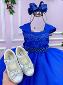 Vestido Giovanella/Giovanela Longo Valentina Azul Royal