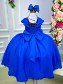 Vestido Giovanella/Giovanela Longo Valentina Azul Royal