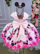 Vestido Infantil Temáticos da Gigi Minnie Minie Rosa
