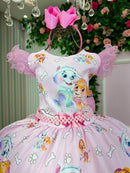 Vestido Infantil Temáticos Luxo Patrulha Canina Skye - Sky Everest