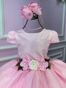 Vestido Juvenil Vila Lele Luiza Rosa Bebe