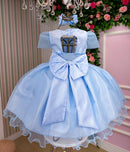 Vestido Marie Azul Bebe Carina