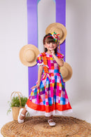 Vestido Marie Junino Arraia do Sertão Luxo Modelo 2