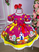 Vestido Marie Junino Roça Feliz Luxo
