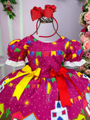 Vestido Marie Junino Roça Feliz Luxo