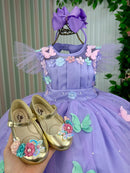 Vestido Marie Jardim Encantado Isis Luxinho Lilas