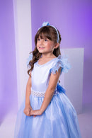 Vestido Marie Longo Amanda Azul Bebe