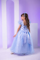 Vestido Marie Longo Amanda Azul Bebe